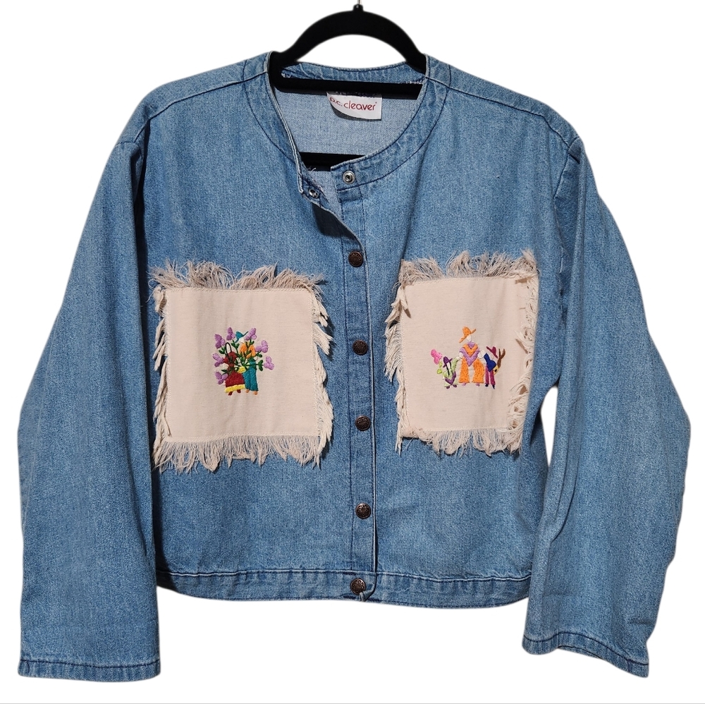 Rare Vintage Southwest Scenes Wearable Embroidered Art Jacket PC Cleaver Medium